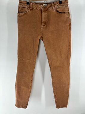 Women's High-Rise Skinny Jeans in Brown